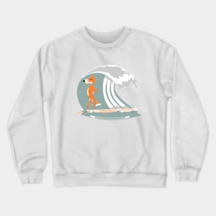 Fox Surfing Crewneck Sweatshirt